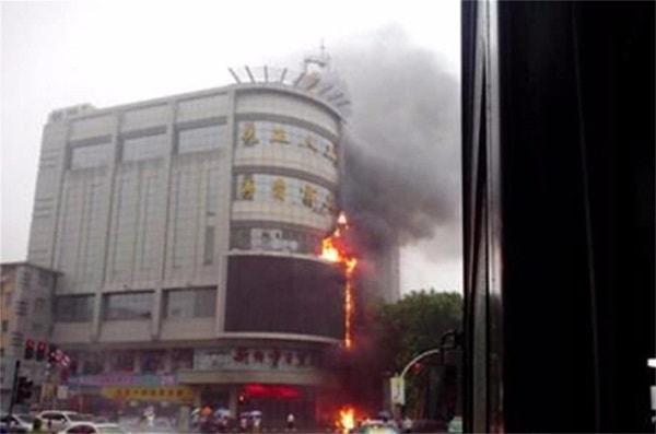 Stage Fire at Barcelona Festival