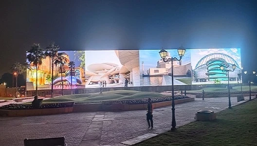 Katar'da Premteco P8 dış mekan sabit LED Ekran