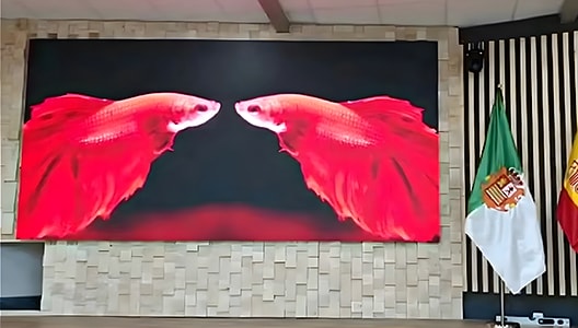 İspanya'da Premteco P2.5 İç Mekan Tam Renkli LED Ekran