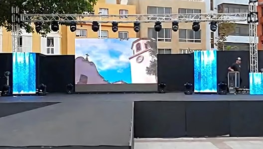 İspanya'da Premteco P3.9 Dış Mekan Kiralık LED Ekran