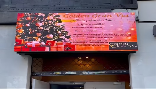 İspanya'da Premteco P3.9 Dış Mekan LED Ekran