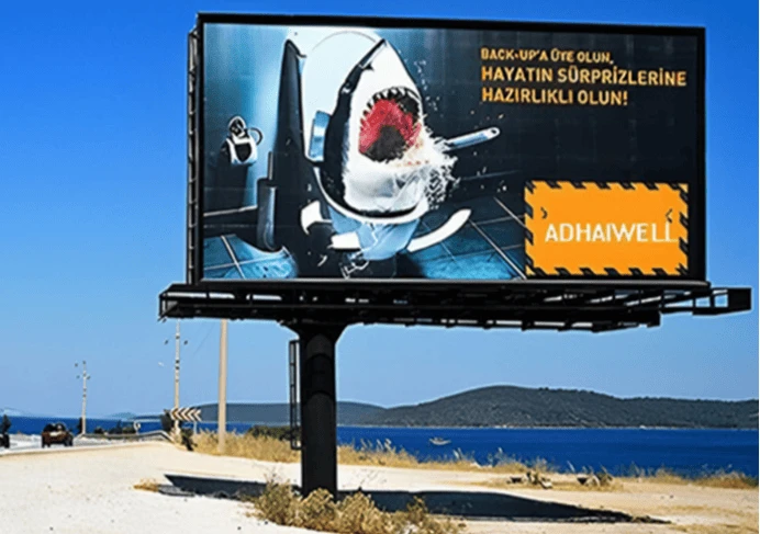 Telão LED externo de pequeno porte