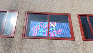 İspanya'da Premteco P3.9 Şeffaf LED Ekran