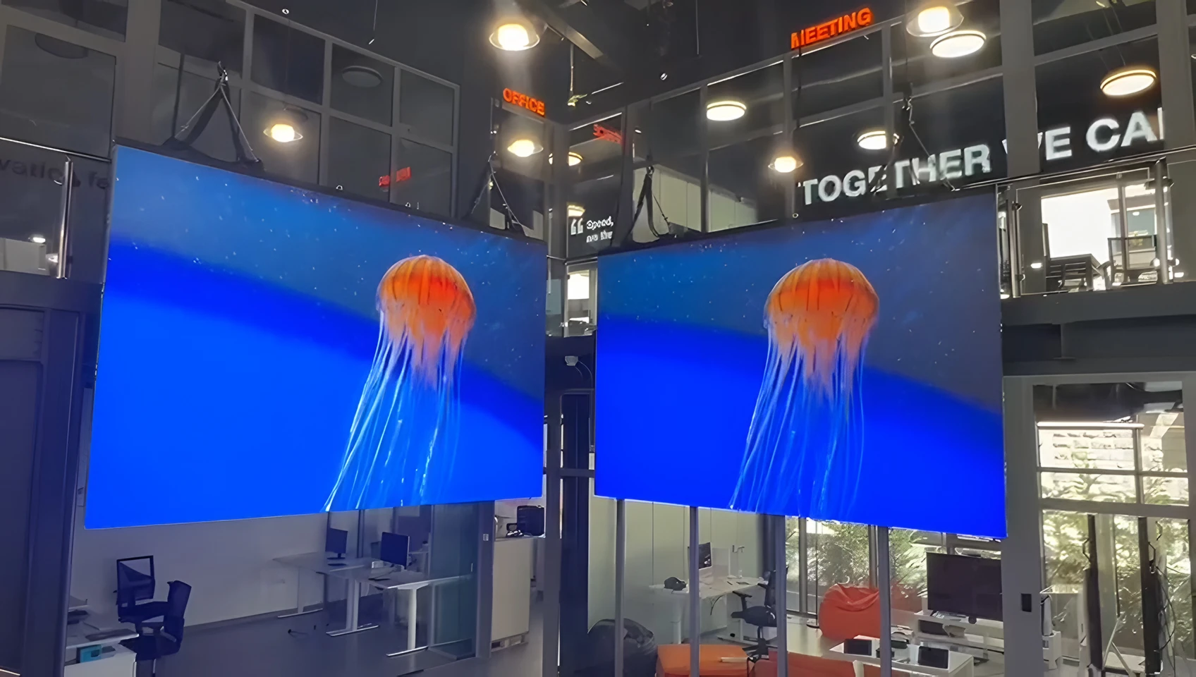 Premteco SP3 P1.86 indoor LED display screen in Jordan 