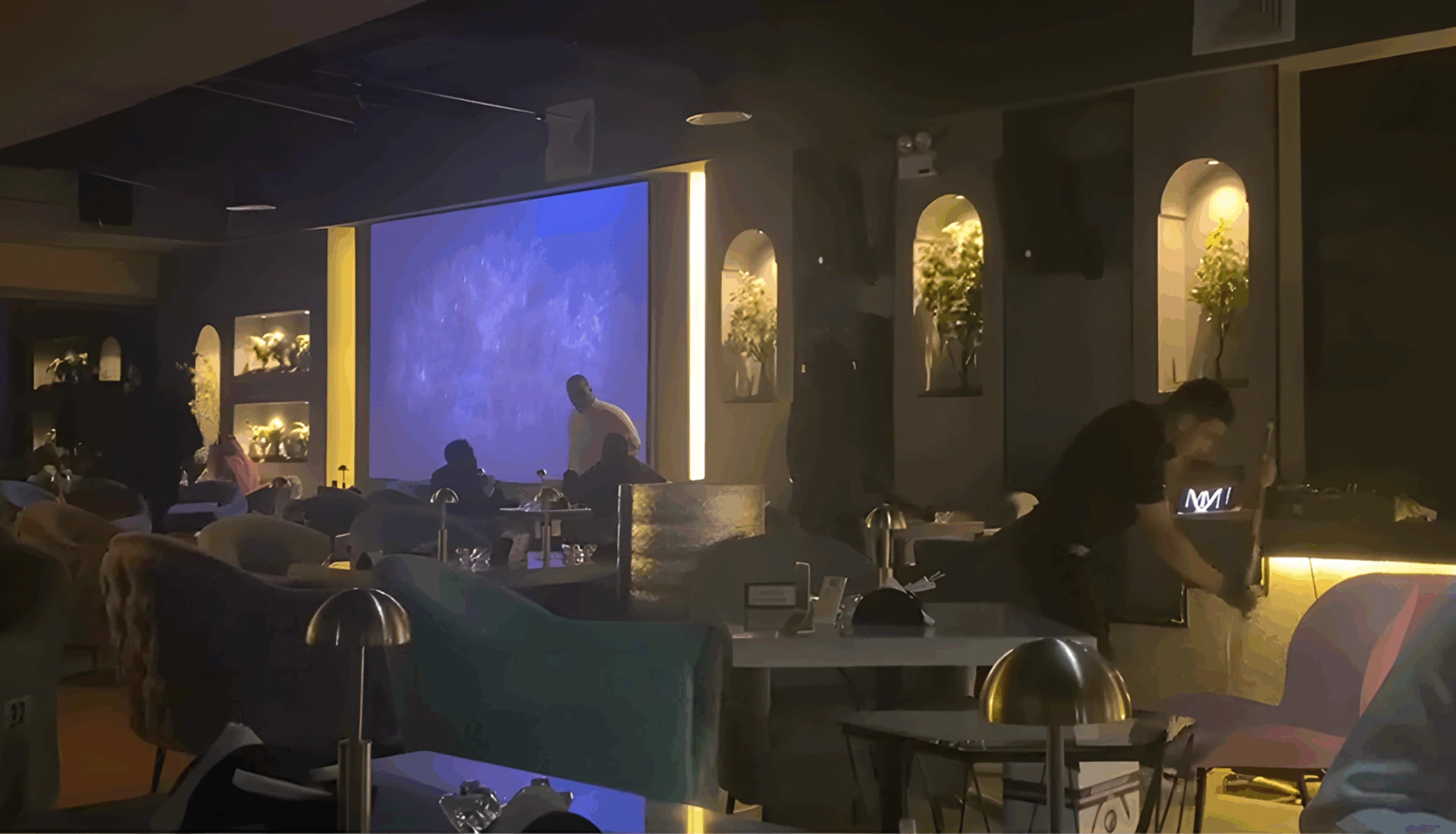 Suudi Arabistan'da Premteco SP3,P2 iç mekan LED Ekran