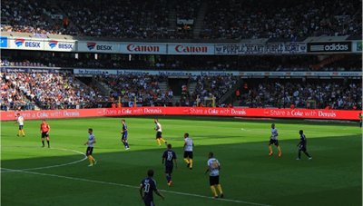 Perimeter LED Display on the Field
