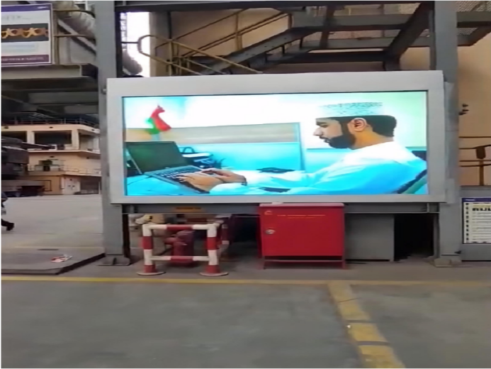  Umman'da Premteco P2.9 dış mekan LED ekranı