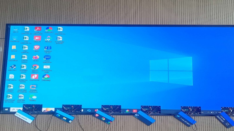  Bangladeş'te Premteco p2 iç mekan led video duvarı
