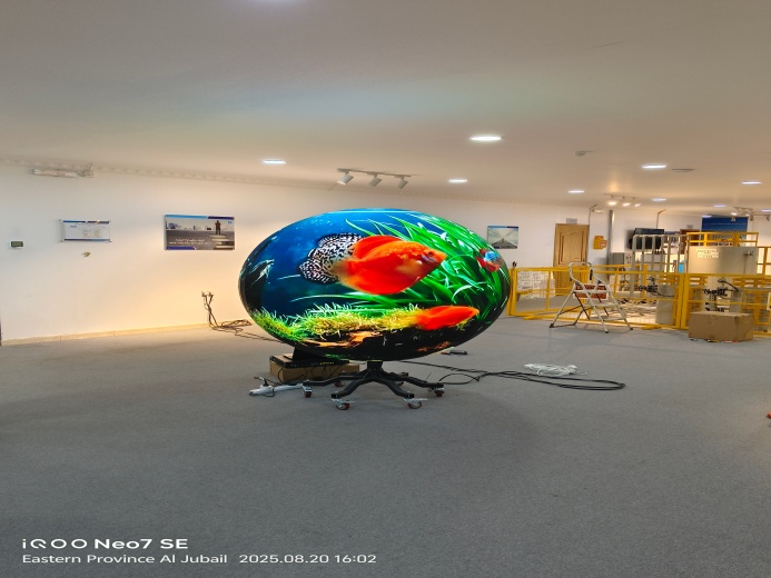 Premteco P2 küre Yaratıcı LED Ekran Doğu Bölgesi Al Jubail