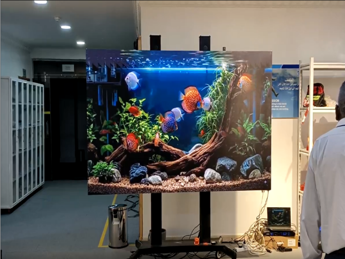 Al Jubayl'da Premteco P1.2 COB Esnek LED Ekran