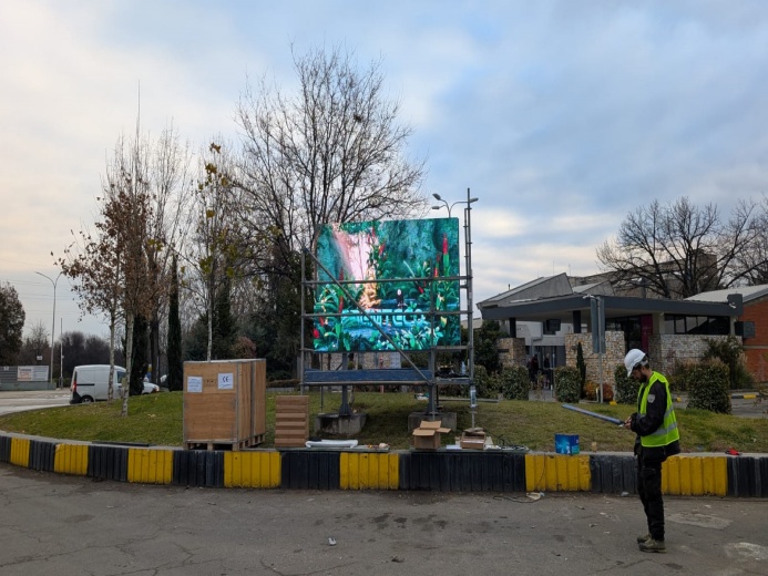 Makedonya'da Premteco Outdoor P6.25 LED ekran