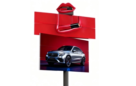 RS Series Triangular Rotating LED Display – 360° All‑Angle Viewing Experience