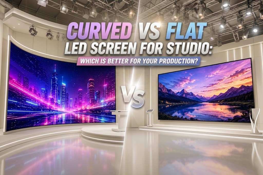 Curved vs Flat LED Screen for Studio: Which Is Better for Your Production?