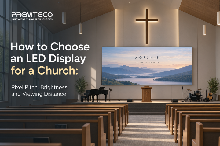 How to Choose an LED Display for a Church: Pixel Pitch, Brightness and Viewing Distance