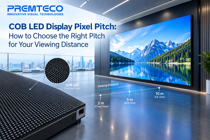 Pixelabstand bei COB-LED-Displays: So wählen Sie den richtigen Pixelabstand für Ihren Betrachtungsabstand