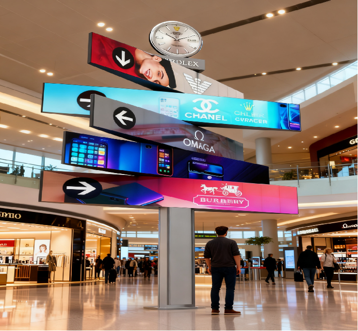كيف تقوم شاشة LED الدوارة بمزامنة الحركة والمحتوى؟
